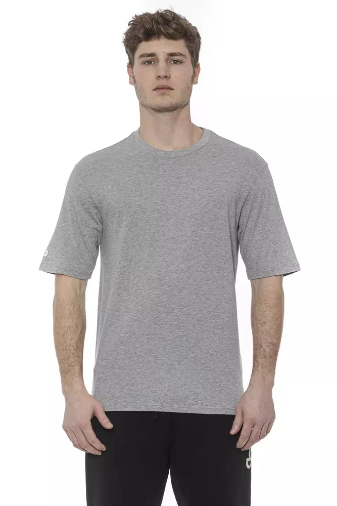  - Gray Cotton Men TShirt