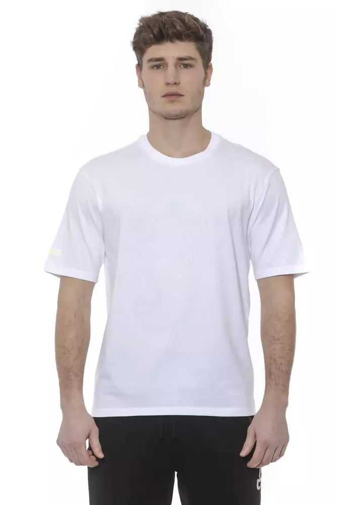  - White Cotton Men T-Shirt