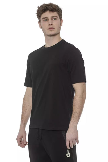  - Black Cotton Men T-Shirt