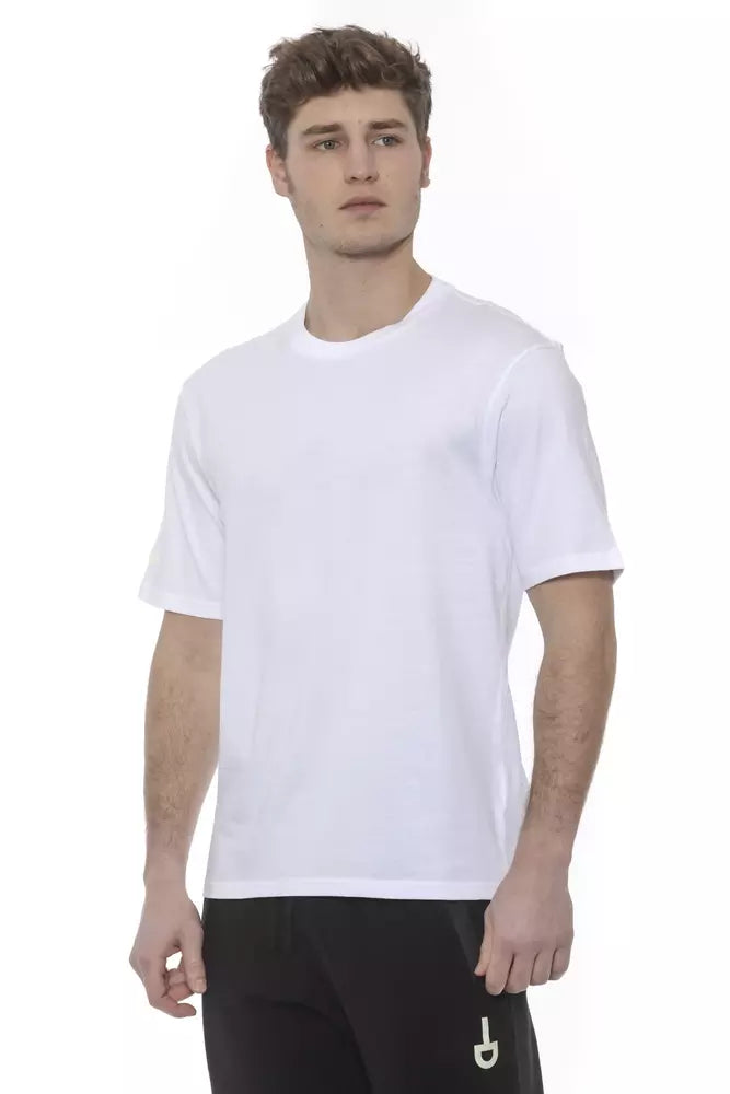  - White Cotton Men T-Shirt