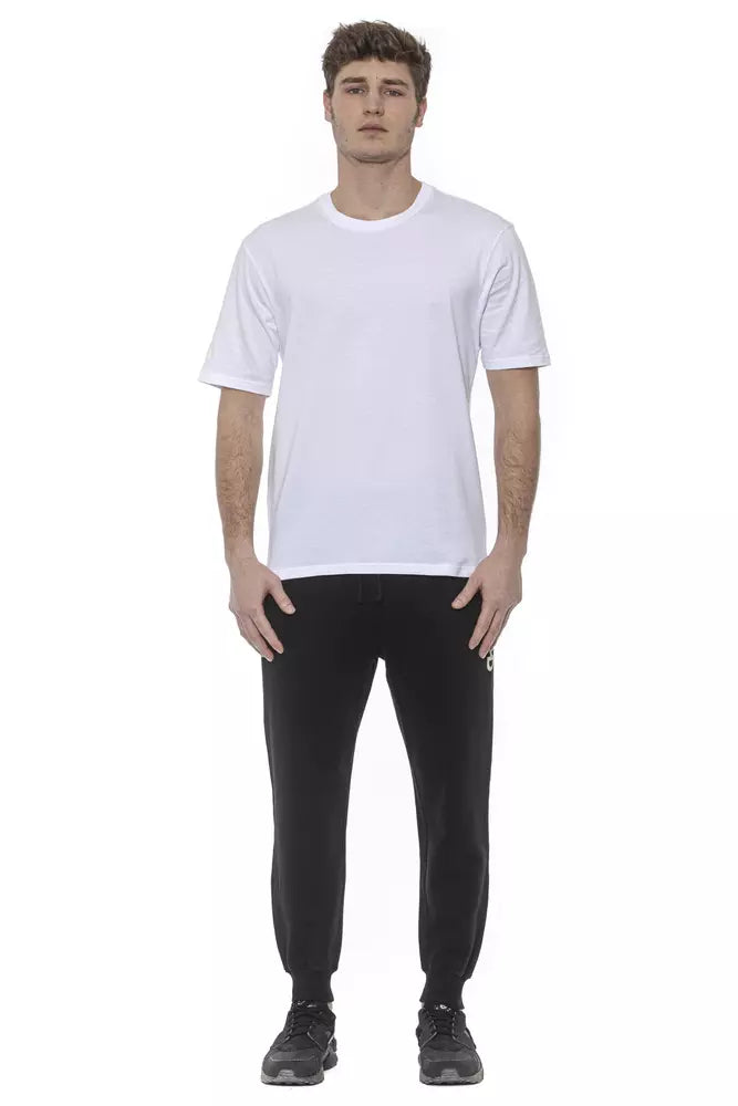  - White Cotton Men T-Shirt