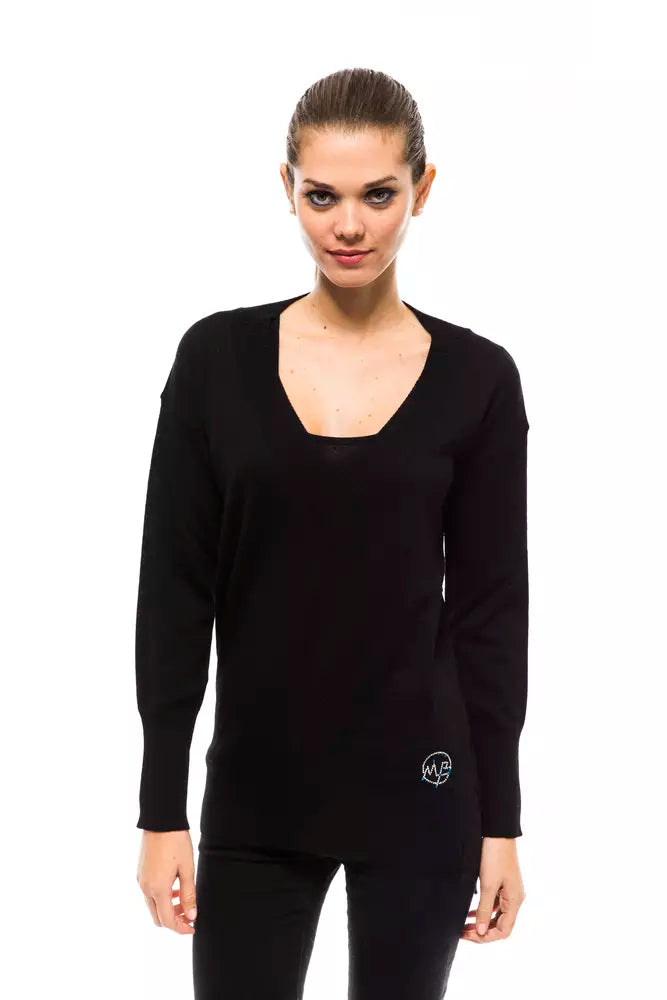  - Black Wool Women Sweater