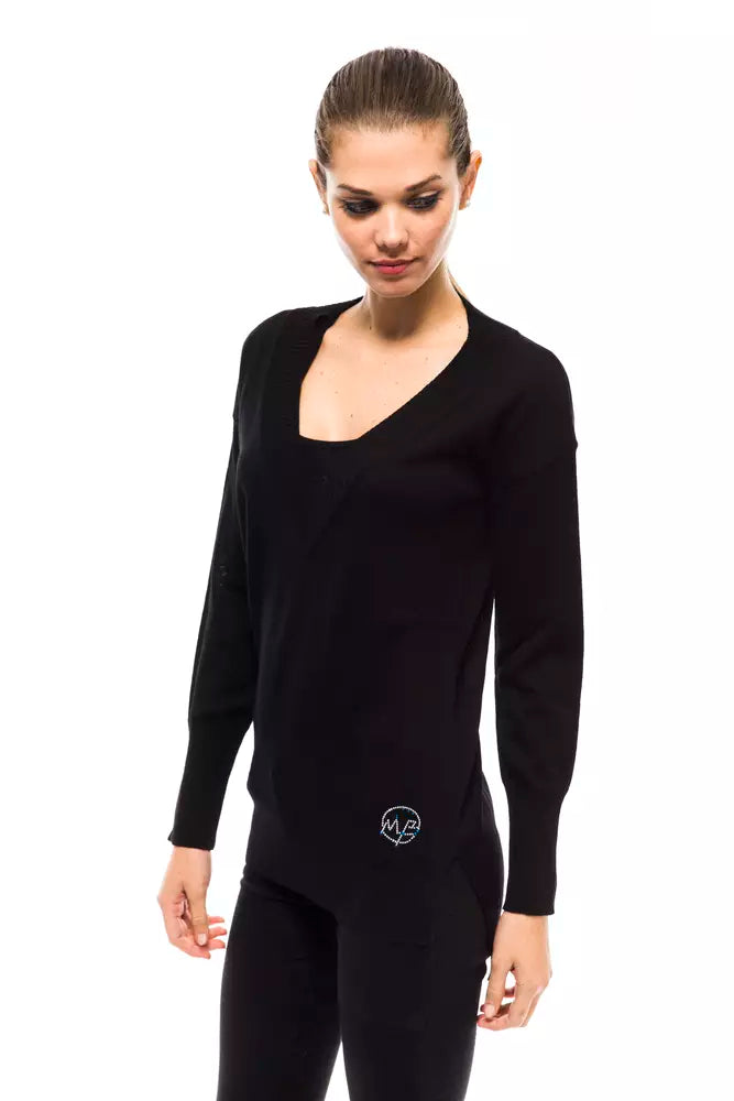  - Black Wool Women Sweater