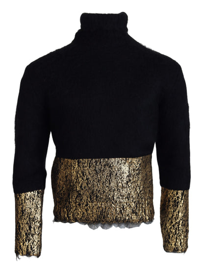  - Stunning Black and Gold Crewneck Sweater