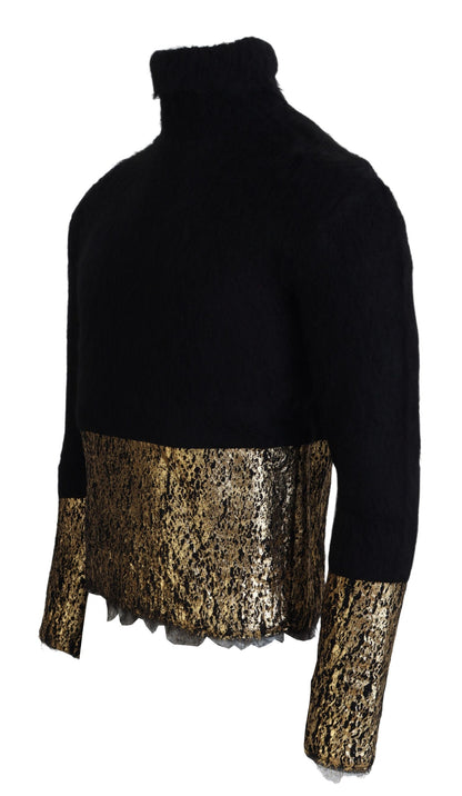  - Stunning Black and Gold Crewneck Sweater