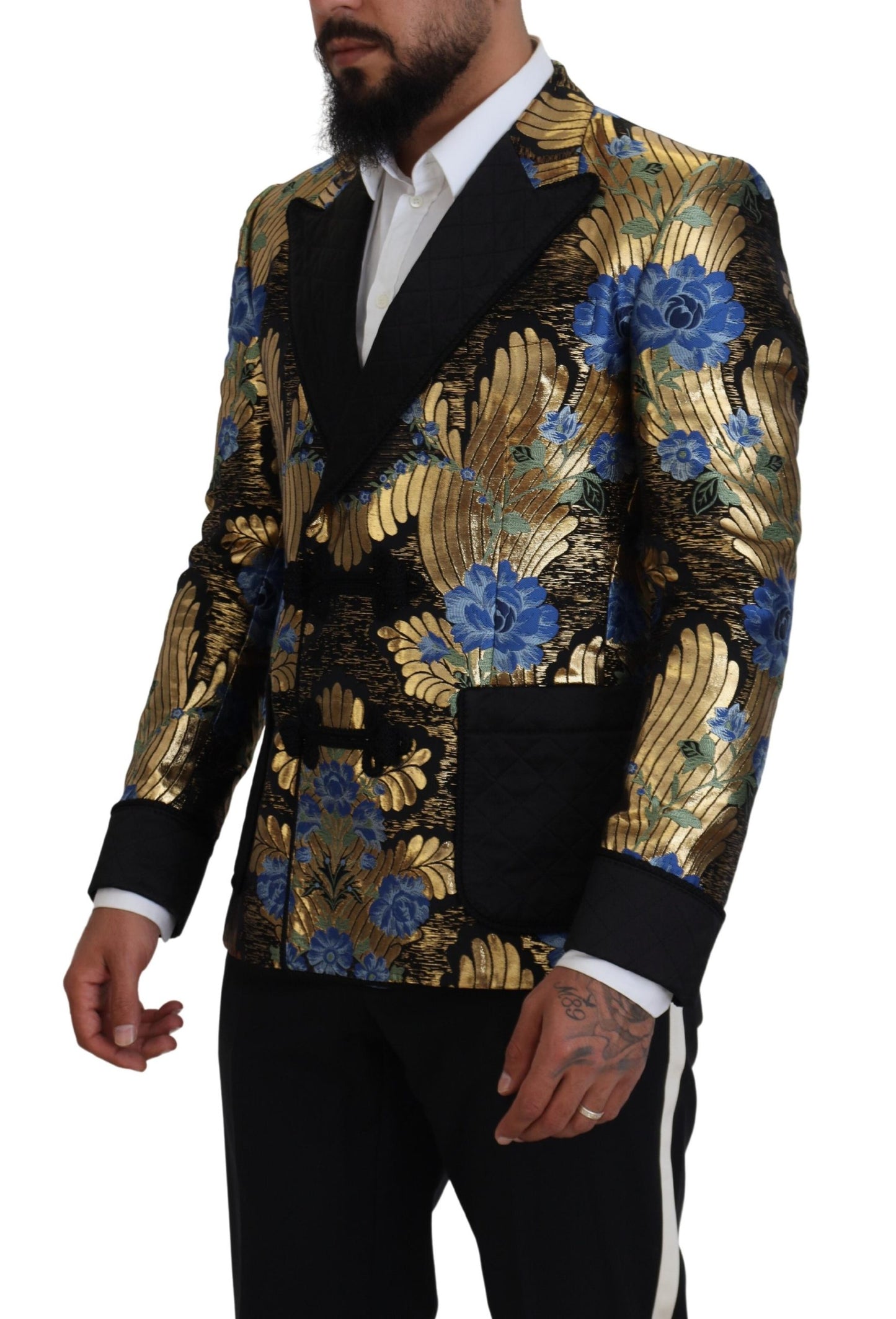  - Elegant Floral Evening Party Blazer