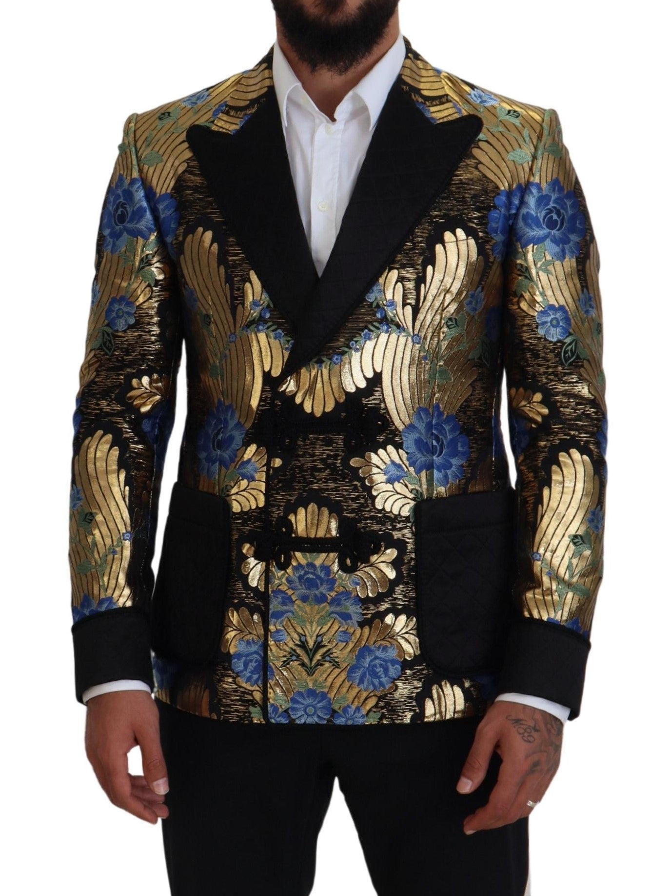  - Elegant Floral Evening Party Blazer