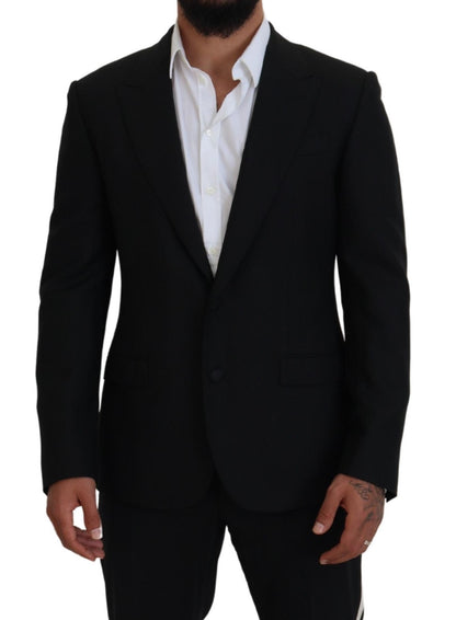  - Elegant Single-Breasted Wool Blend Blazer