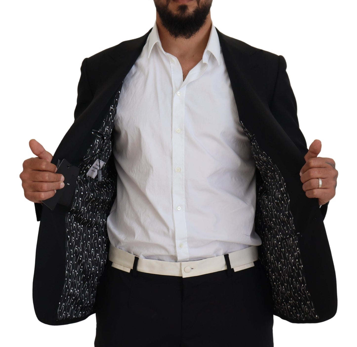  - Elegant Single-Breasted Wool Blend Blazer