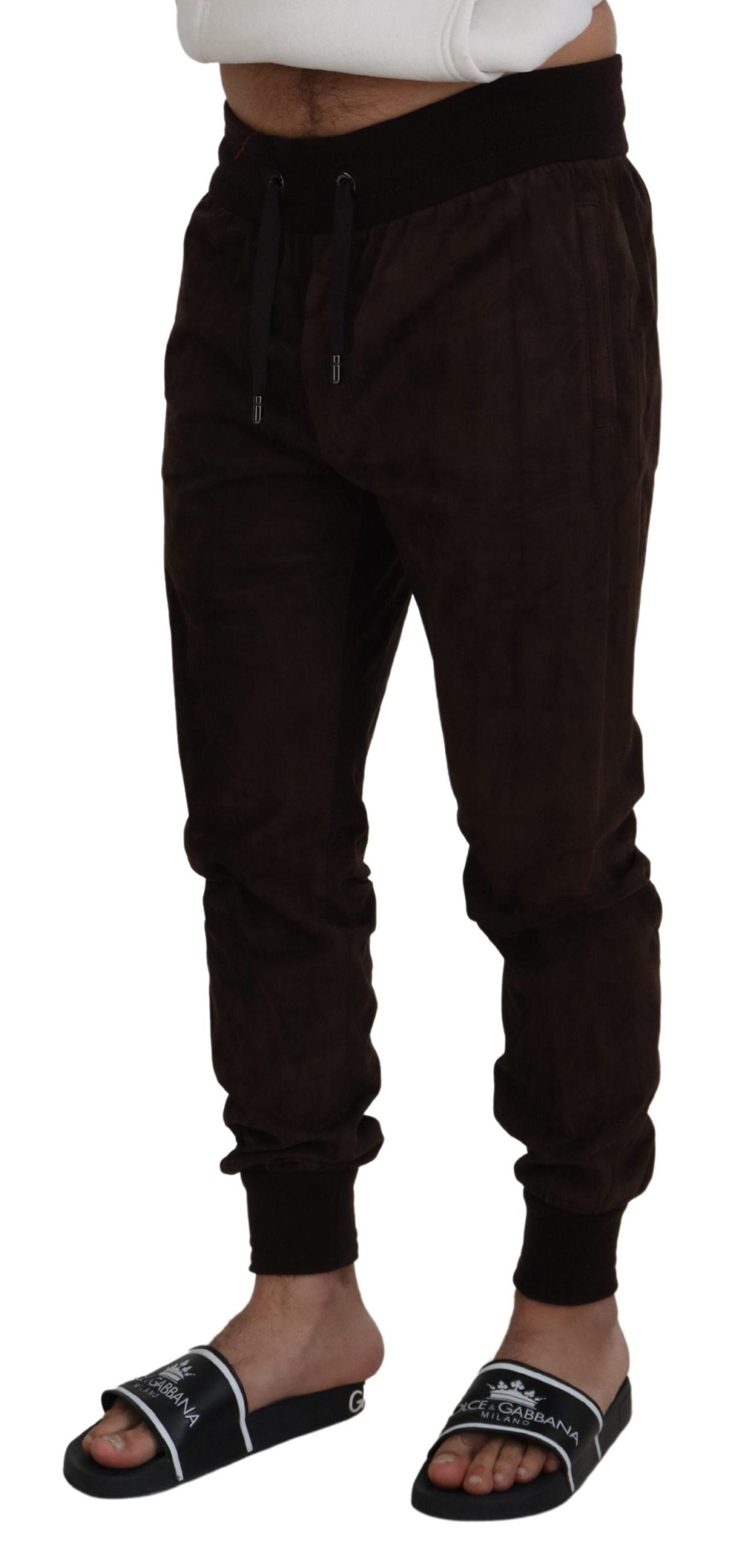  - Stunning Authentic Jogger Pants in Brown