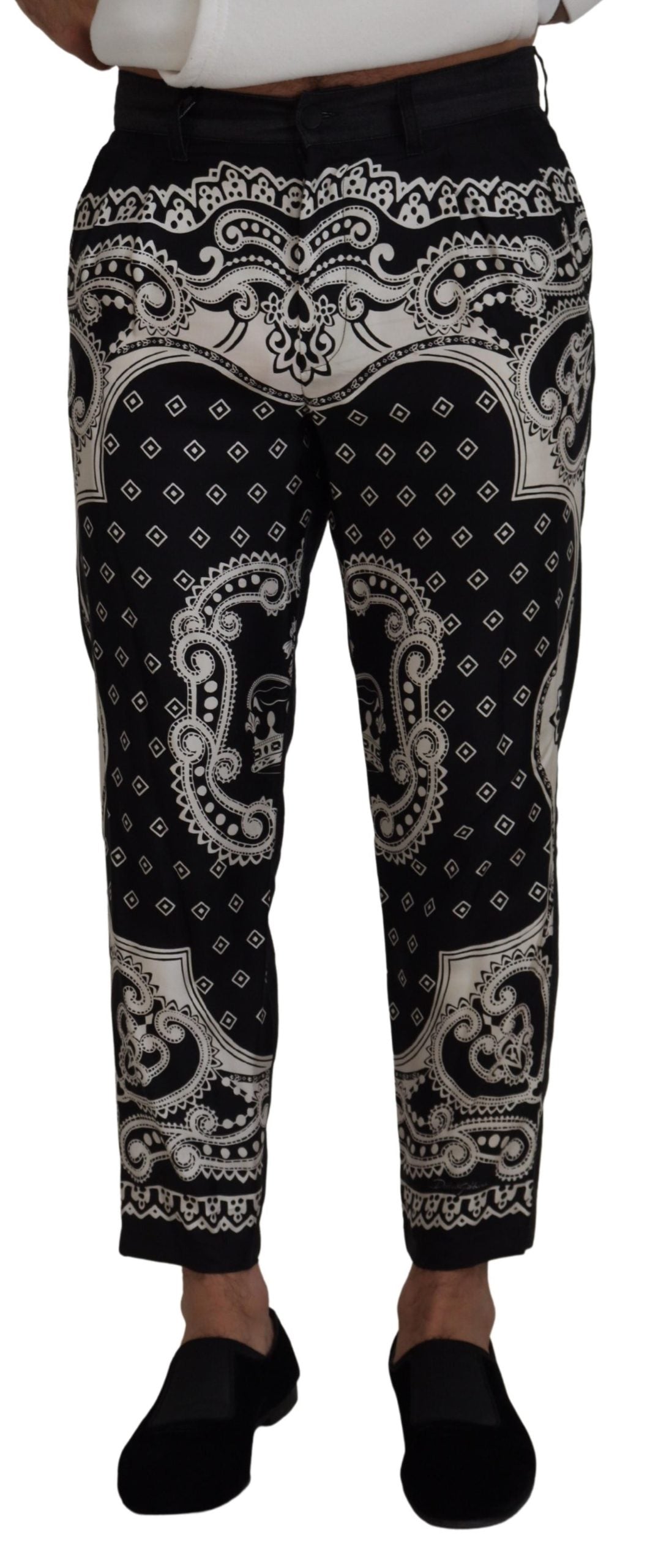 Bandana Print Silk-Cotton Pants – Luxury MainLine Collection