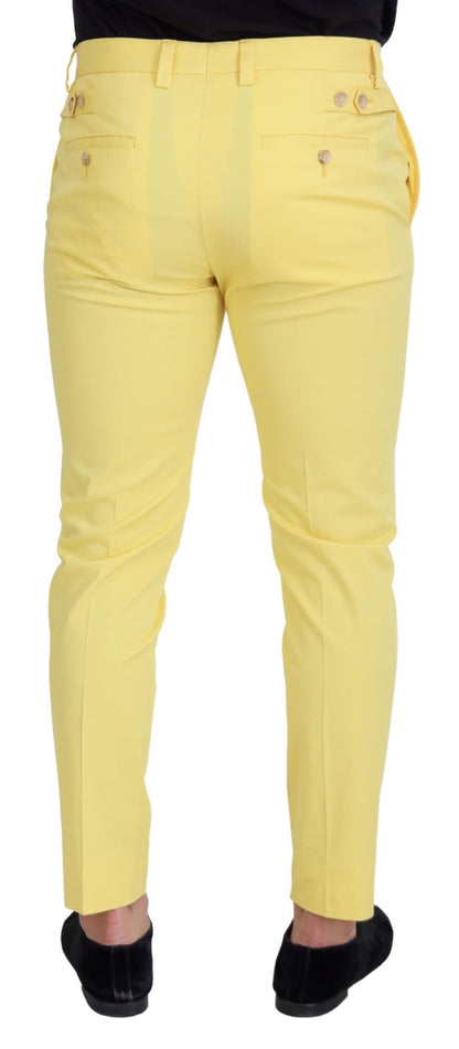  - Sun-Kissed Yellow Cotton Trousers