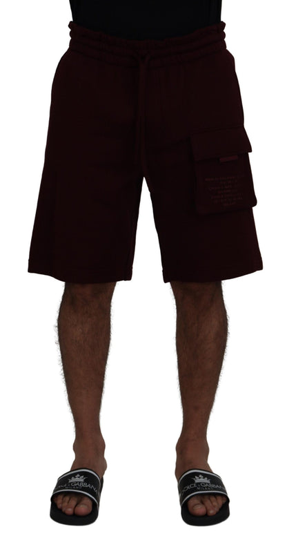  - Elegant Maroon Tailored Shorts