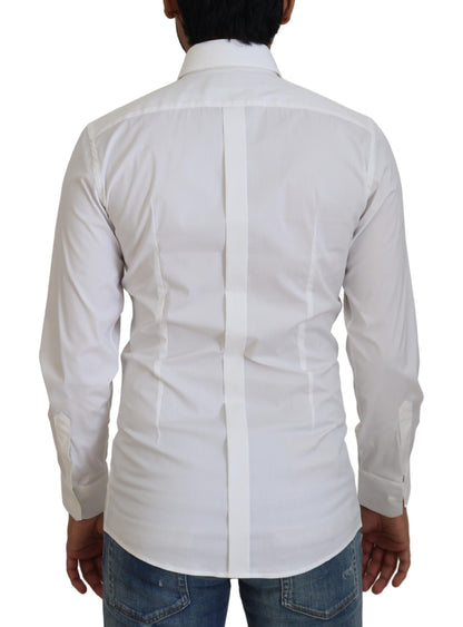  - Dazzling White Slim Fit Dress Shirt