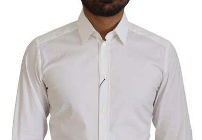  - Dazzling White Slim Fit Dress Shirt