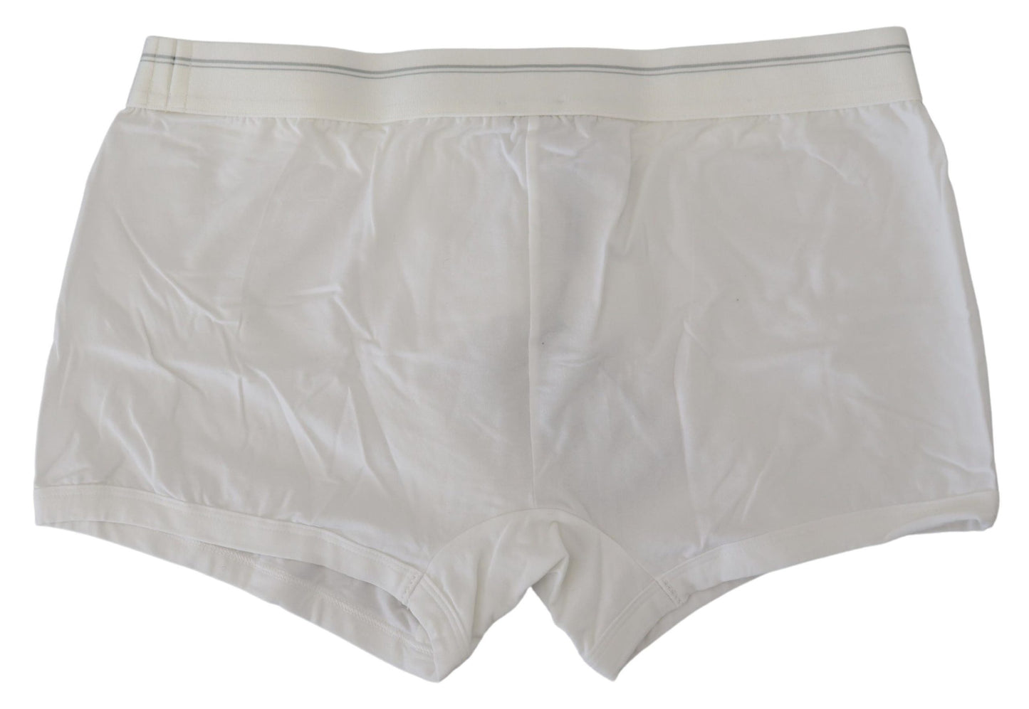  - Elegant White Cotton Blend Boxer Shorts