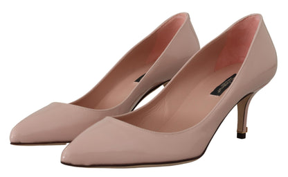  - Elegant Patent Leather Heels in Pink