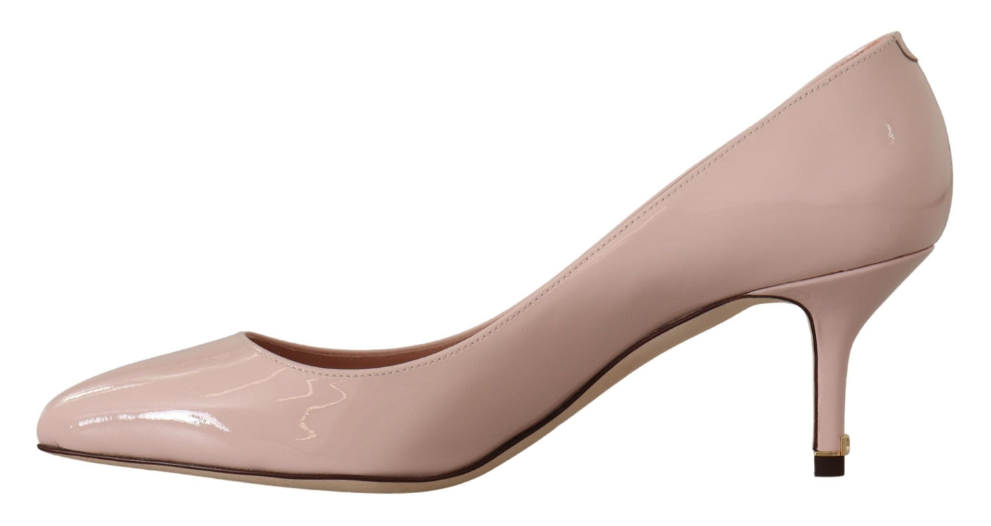  - Elegant Patent Leather Heels in Pink