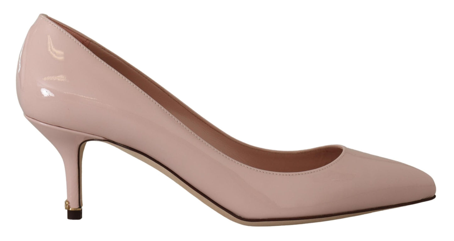  - Elegant Patent Leather Heels in Pink