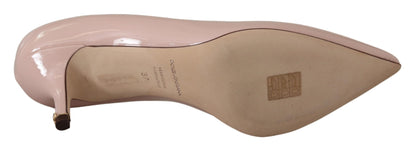  - Elegant Patent Leather Heels in Pink