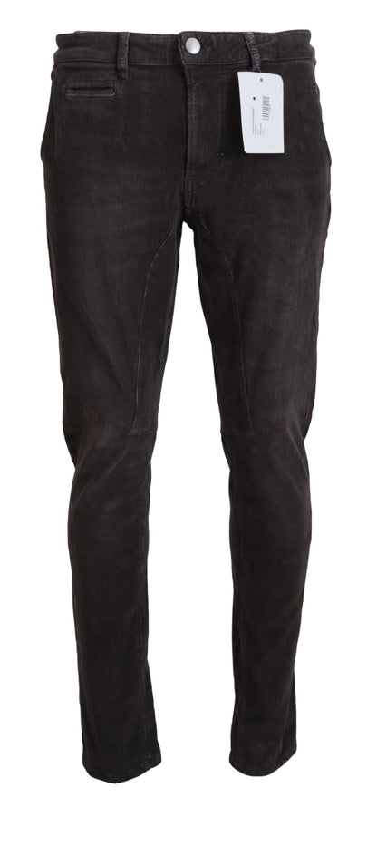  - Elegant Corduroy Brown Pants