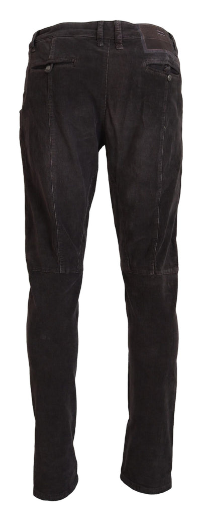  - Elegant Corduroy Brown Pants