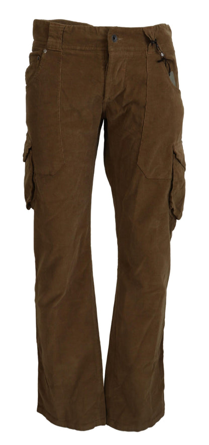  - Chic Brown Corduroy Cargo Pants