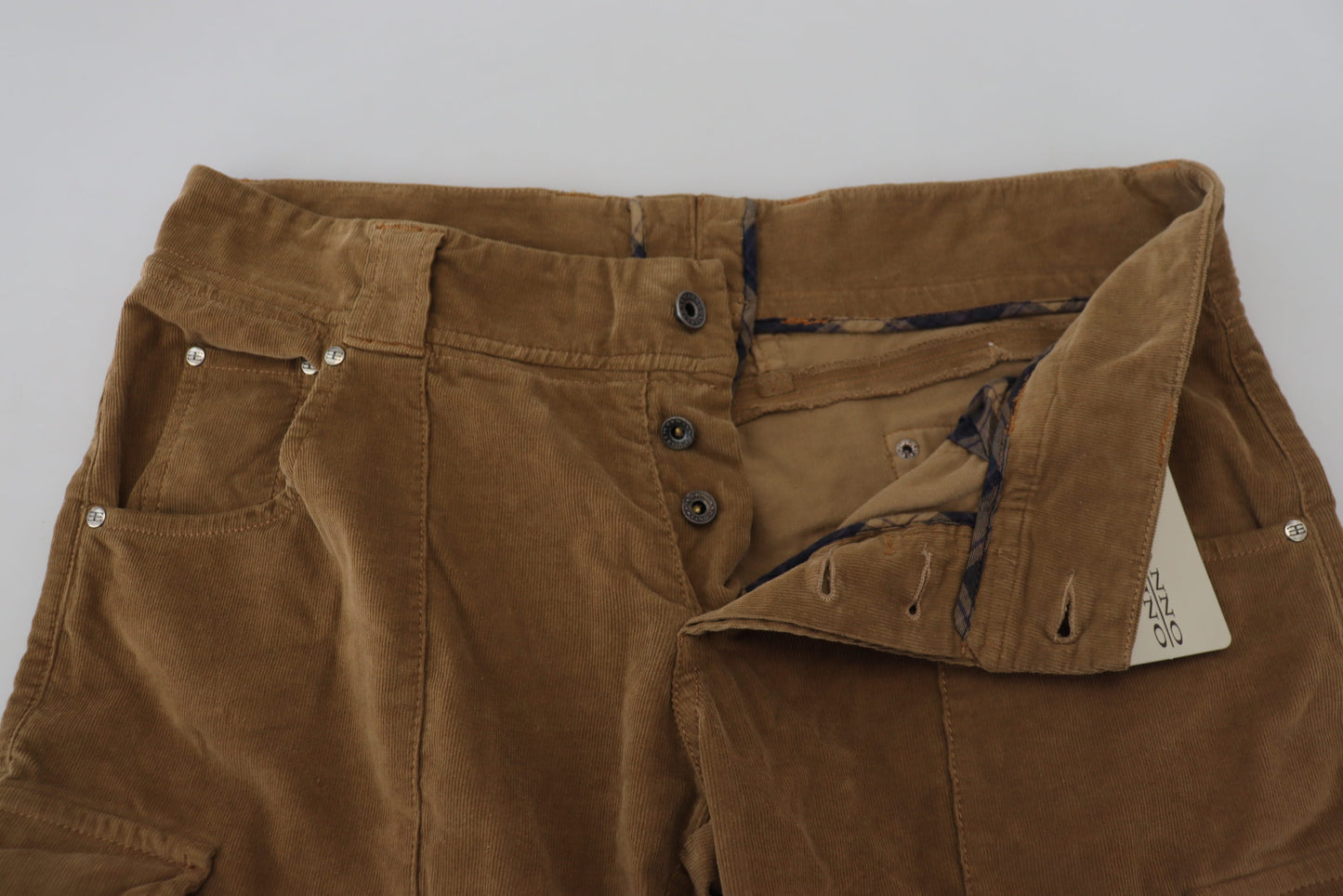  - Chic Brown Corduroy Cargo Pants