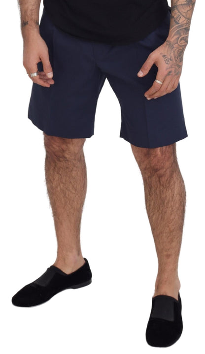  - Elegant Blue Chino Shorts