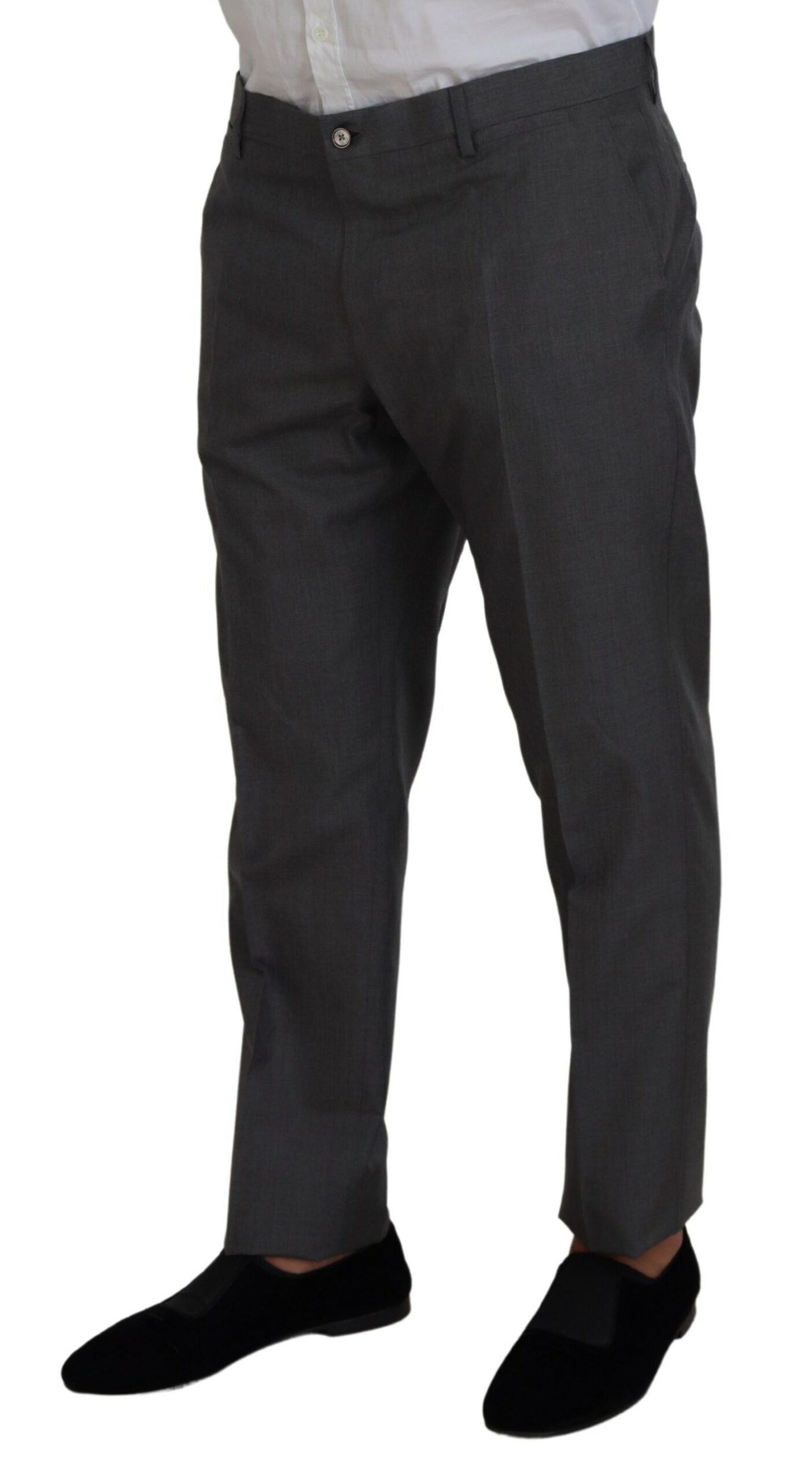 Sleek Silver Martini Slim Fit Three-Piece Suit