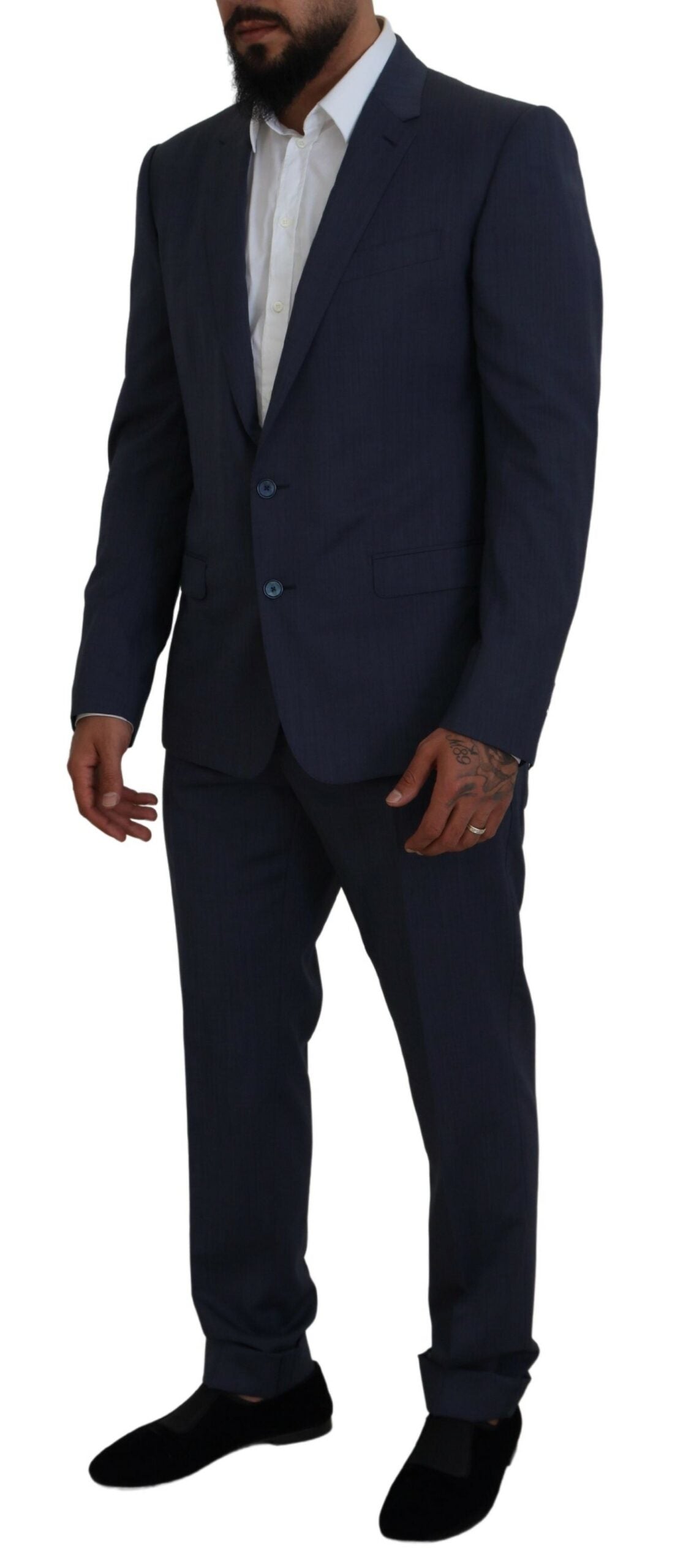  - Elegant Blue Martini Men's Slim Fit Suit