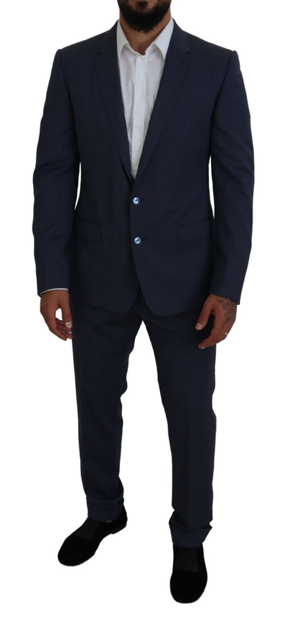  - Elegant Blue Martini Men's Slim Fit Suit