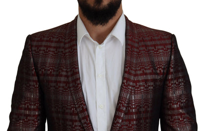  - Bordeaux Fantasy Slim Fit Two-Piece Suit