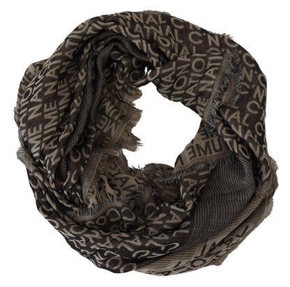  - Chic Fringed Viscose-Silk Scarf