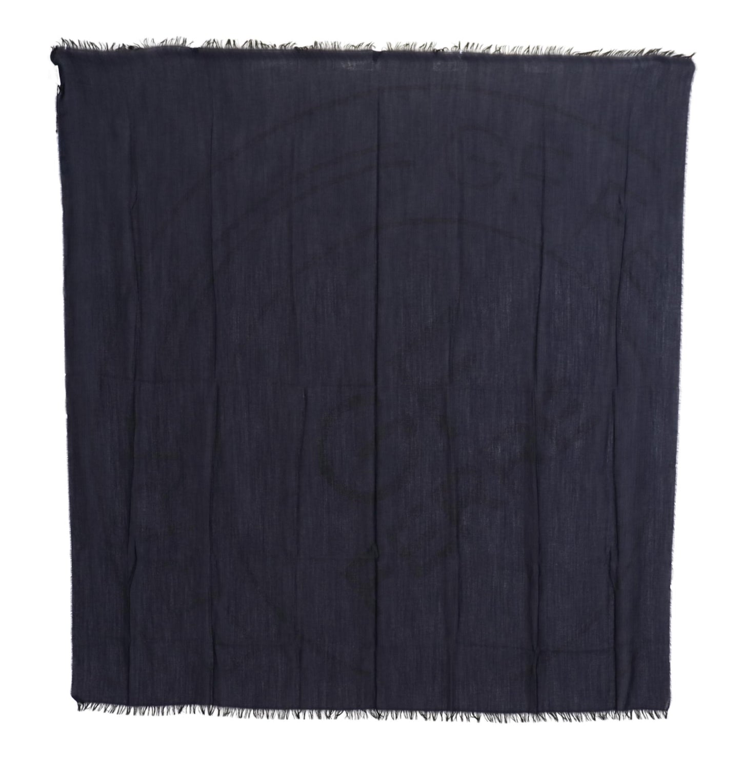  - Elegant Fringed Wool Blend Scarf