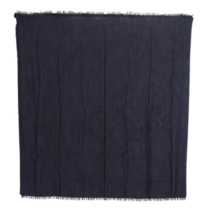  - Elegant Fringed Wool Blend Scarf