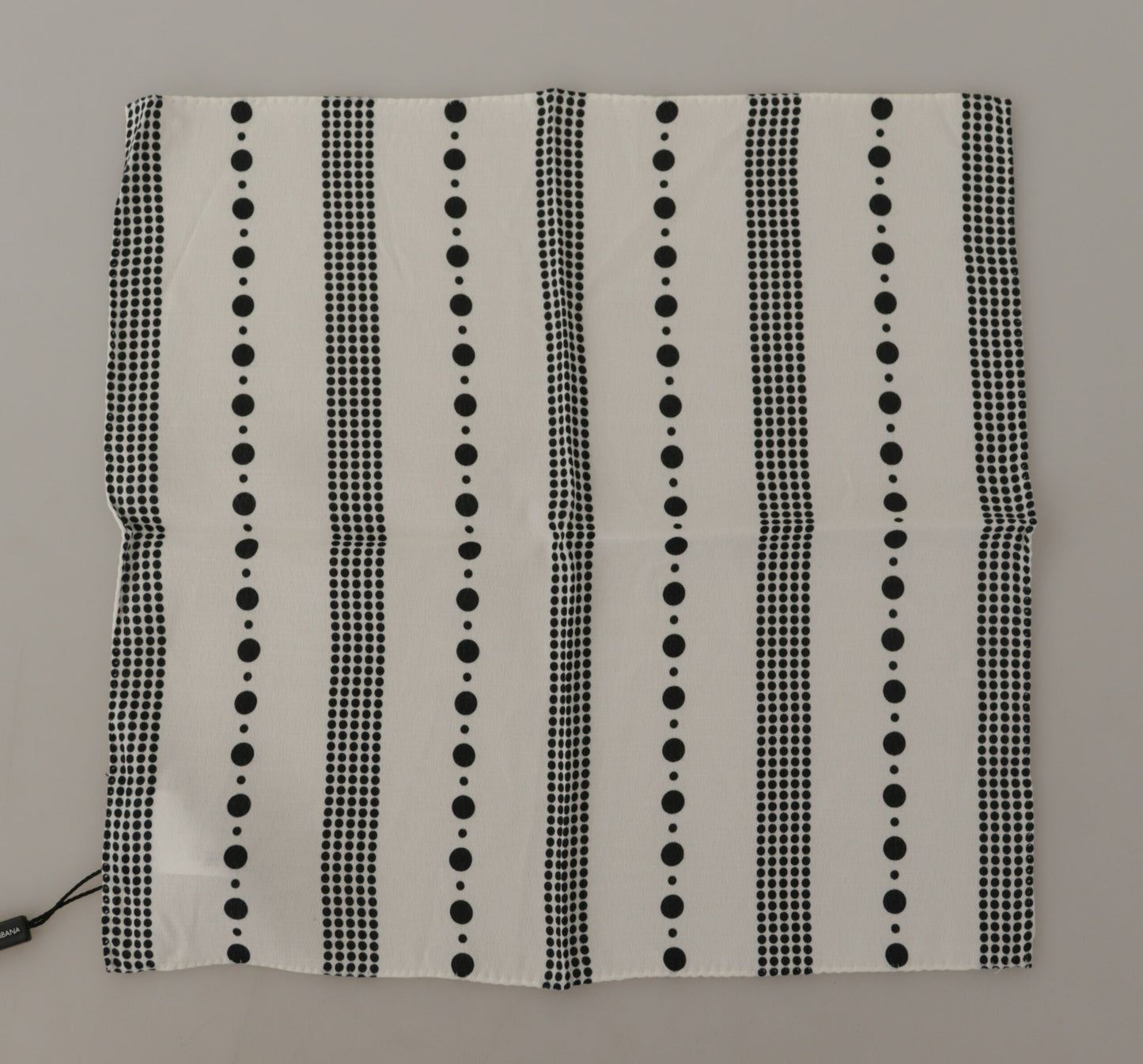  - Elegant Dotted Stripe Men's Square Scarf