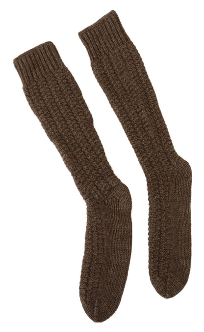  - Chic Over-Calf Wool Blend Knit Socks