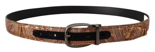  - Multicolor Leather Signature Belt