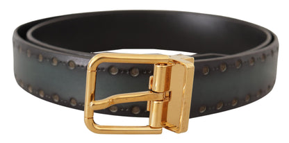  - Emerald Elegance Leather Belt