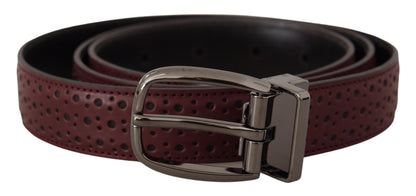  - Elegant Leather Belt with Metal Buckle