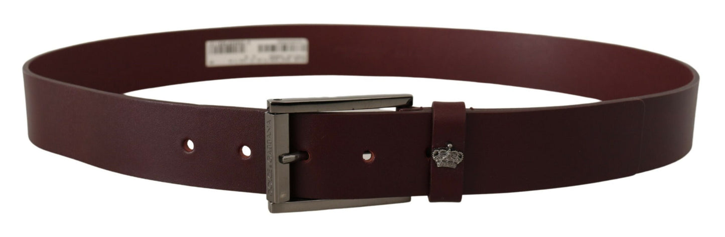  - Elegant Brown Leather Designer Belt