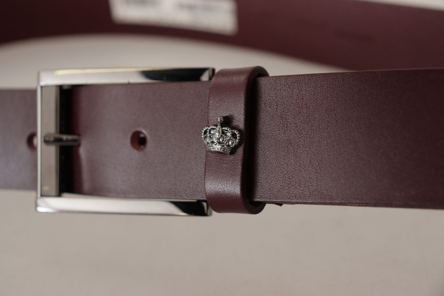  - Elegant Brown Leather Designer Belt