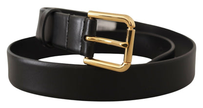  - Elegant Leather Belt with Metal Buckle