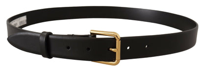  - Elegant Leather Belt with Metal Buckle