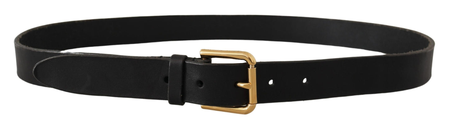  - Elegant Leather Belt with Metal Buckle