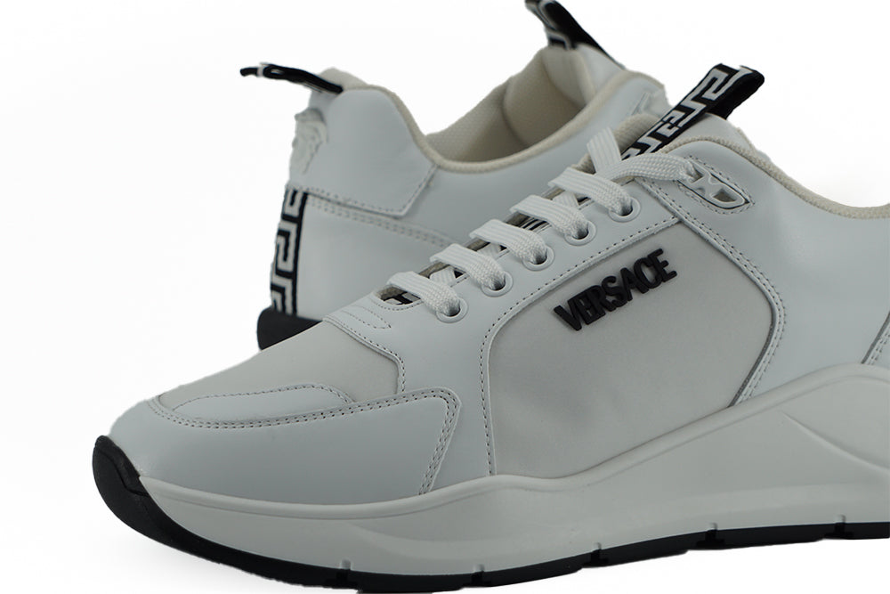  - Sleek White Calf Leather Sneakers