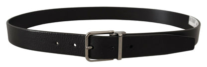  - Elegant Black Leather Belt