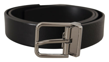  - Elegant Black Leather Belt