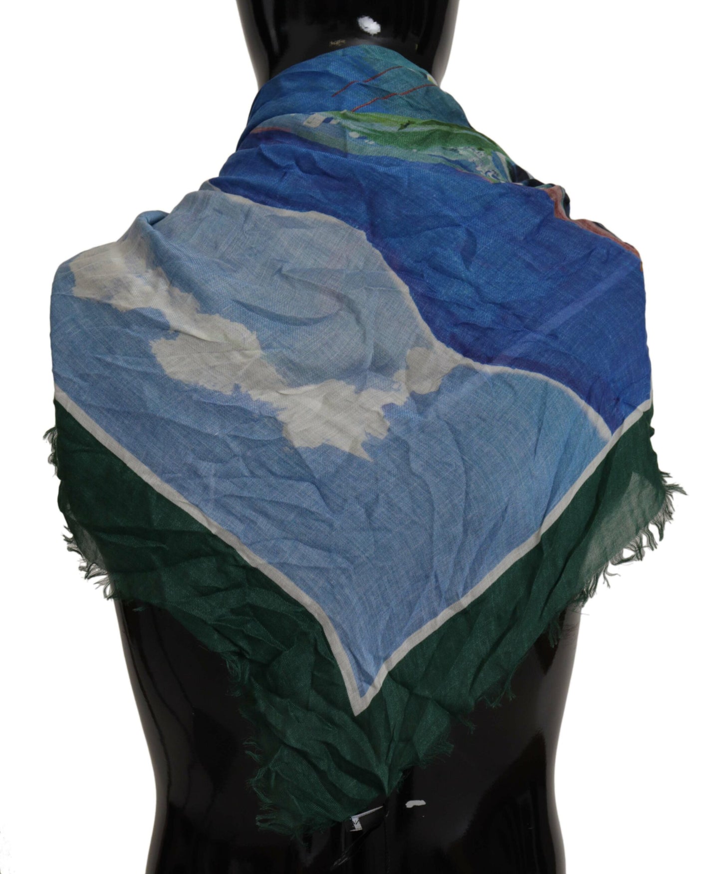  - Elegant Multicolor Silk Blend Square Scarf